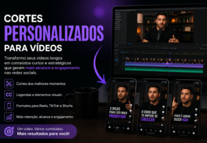 Eu vou criar cortes do seu vídeo para alcance e engajamento