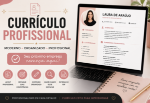 Eu vou criar um currículo profissional e moderno para você