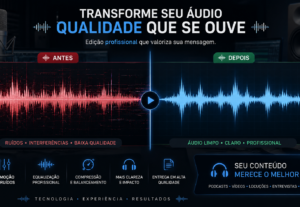 Eu vou deixar seu áudio com uma qualidade incrível