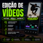 Eu vou editar vídeos para TikTok, Reels e Shorts