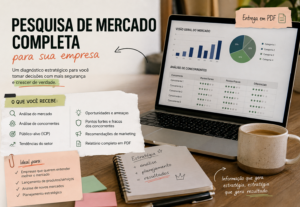Eu vou Fazer uma pesquisa de Mercado + Benchmarking