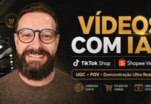 Eu vou criar vídeos com ia para Tiktok Shop e Shoppe Vídeos.