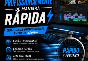 Eu vou editar profissionalmente o seu vídeoEntrega rápida