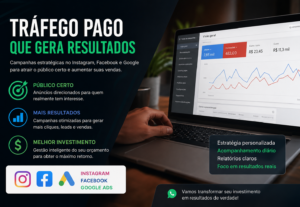 Eu vou criar e otimizar campanhas de tráfego pago