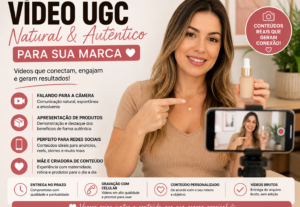 Eu vou gravar um vídeo UGC natural para sua marca
