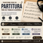 Eu vou transcrever partitura para seu trabalho acadêmico