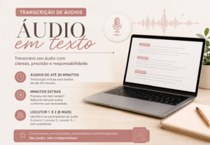 Eu vou fazer transcrição de áudios
