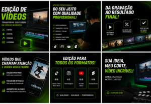 Eu vou fazer Edição de vídeos profissional e criativa