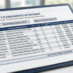 Eu vou fazer Levantamento de reformas, serviços, materiais e...