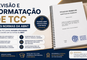 Eu vou revisar o seu tcc e formatar de nas normas da abnt
