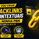 Eu vou criar 3 backlinks Pbn Da 20 a 33