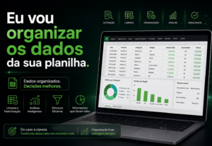 Eu vou organizar os dados da sua planilha.