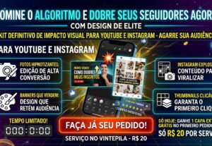 Eu vou criar artes, banners e thumbnails