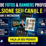 Eu vou criar artes, banners e thumbnails