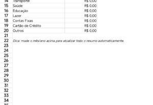 Eu vou organizar suas finanças em planilha
