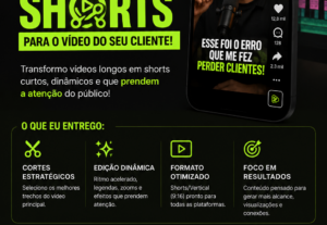 Eu vou editar seus videos shorts