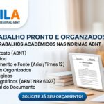 Eu vou fazer Formatação conforme as normas ABNT