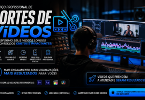 Eu vou fazer os seus cortes de video em ate 24hr
