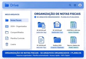Eu vou organizar suas notas fiscais