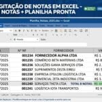 Eu vou digitar suas notas em excel