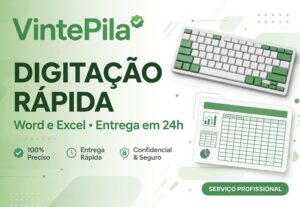Eu vou fazer digitação rápida em Excel e Word