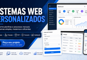 Eu vou Criar sistemas web personalizados para empresas