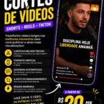 Eu vou fazer cortes de videos para shorts Reels e tiktok