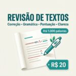 Eu vou revisar seu texto em português