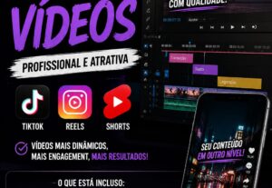 Eu vou editar seu video curto para tiktok, Reels ou Shorts