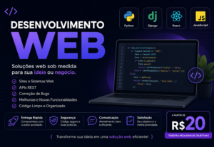 Eu vou desenvolver seu site ou sistema web personalizado