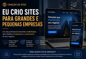 Eu vou criar sites para grandes e pequenas empresas