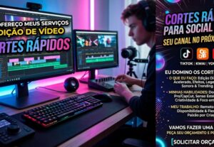 Eu vou fazer cortes e reels dos seus vídeos em cortes curtos