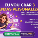 Eu vou criar 3 legendas personalizadas para  suas redes