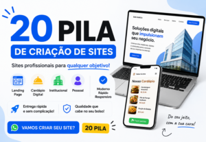 Eu vou fazer seu site, landing page, cardápio digital