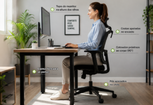 Eu vou fazer avaliação ergonômica do seu home office