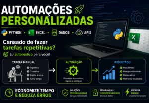 Eu vou criar automações que vão facilitar sua vida.