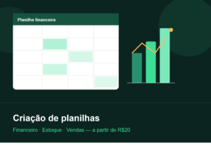 Eu vou criar sua planilha Exclusiva no Excel ou Google Sheet...