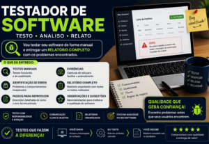 Eu vou testar seu software e entregarei um relatório de test...