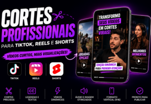 Eu vou Fazer Cortes para TikTok, Reels e Shorts com o seu ví...