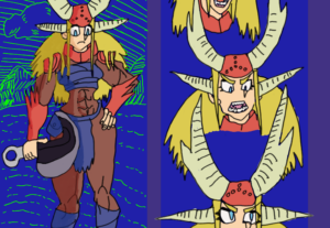 Eu vou fazer um desenho seu no estilo helltaker