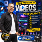 Eu vou editar seu vídeo profissional de até 1min30