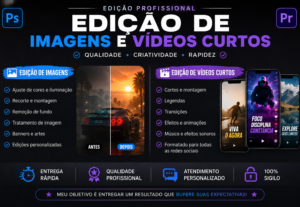 Eu vou fazer edição de imagens e vídeos curtos.