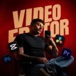 Eu vou editar seus vídeos para Reels, TikTok e Shorts
