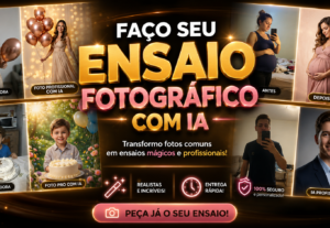 Eu vou criar ensaio Fotográfico PROFISSIONAL com IA