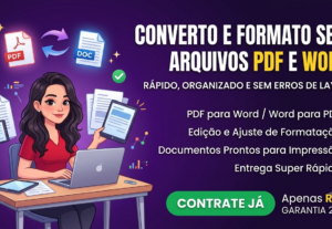 Eu vou Converter seus arquivos PDF e DOC