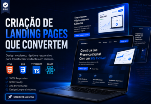Eu vou criar uma Landing Page profissional de seu serviço