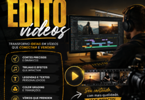 Eu vou editar seu vídeo por 20 reais