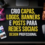 Eu vou Criar capas, logos, banners e posts para redes sociai...