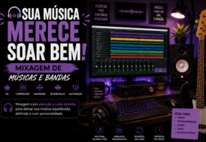 Eu vou mixar sua música e deixar o som profissional