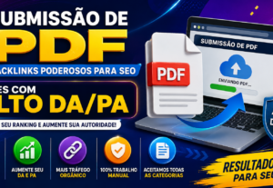Eu vou fazer 30 submissões manuais de PDFs em sites alto Da